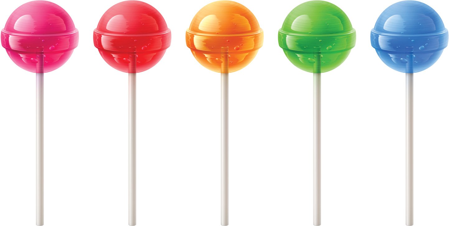 Colorful lollypops