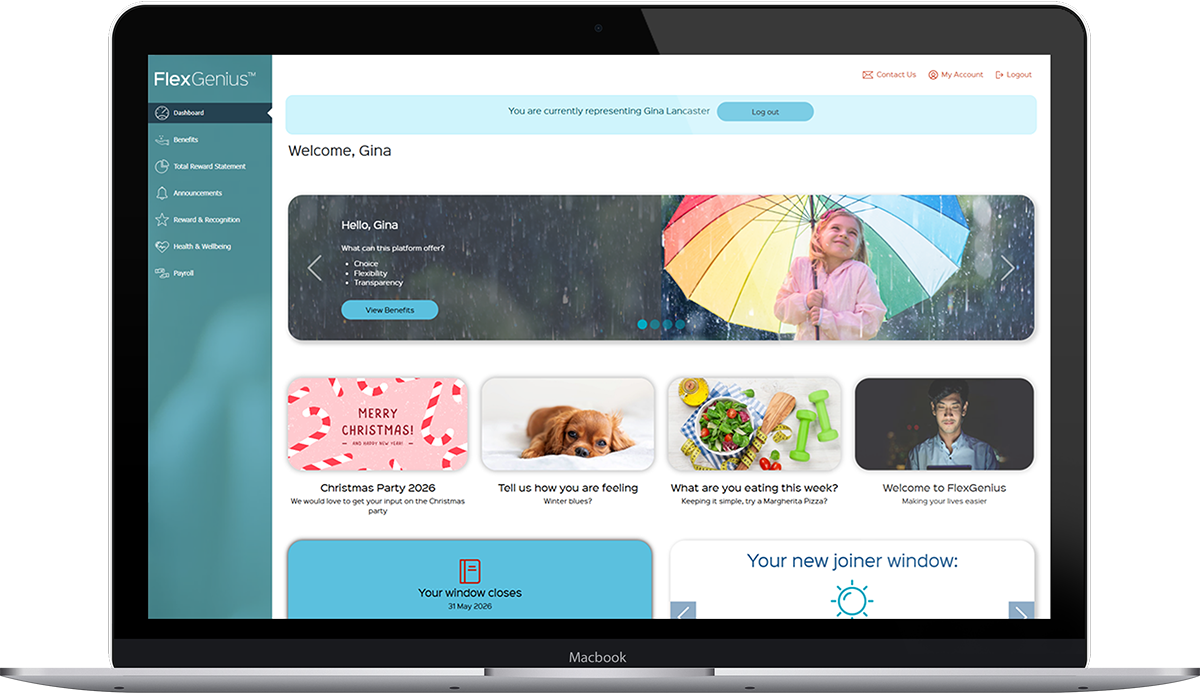 FlexGenius dashboard