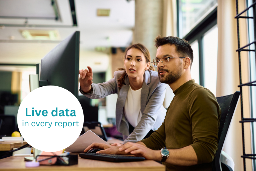 Live data in every report