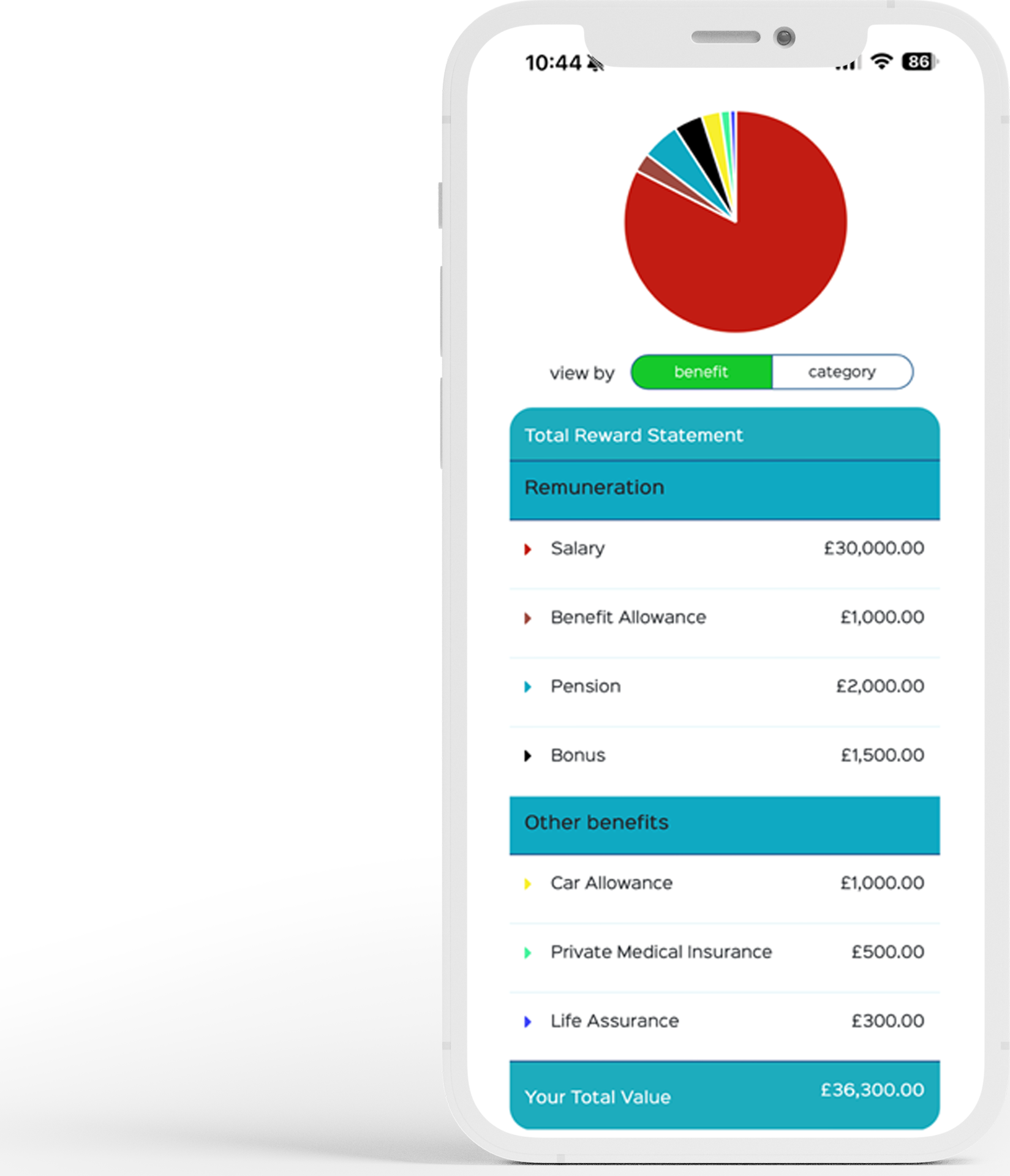 FlexGenius total rewards statement mobile